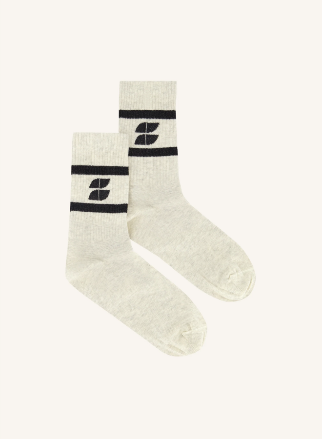 Logo sparkle socks - Black