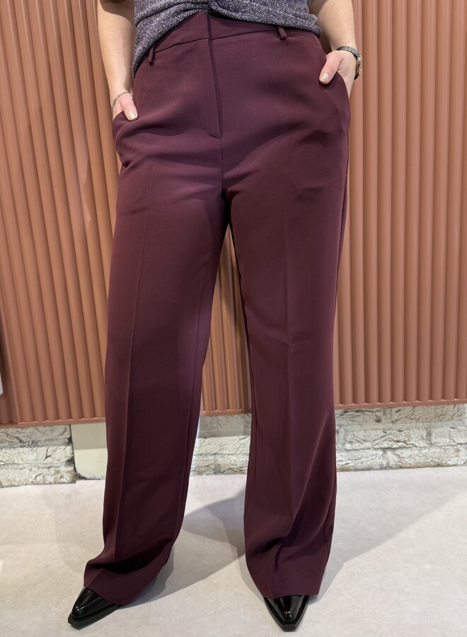 Alain tailored pants | Mulberry Red