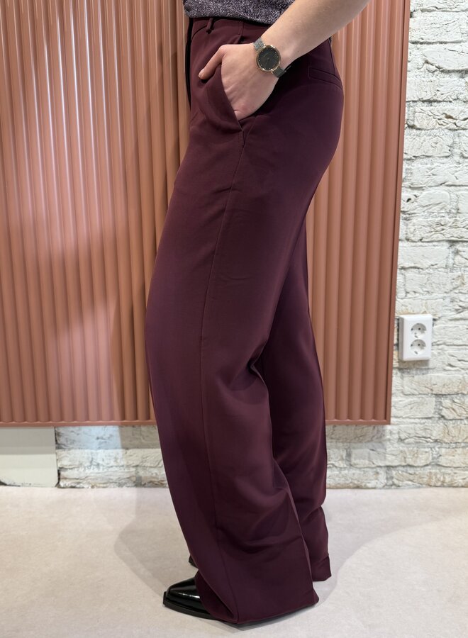 Alain tailored pants | Mulberry Red
