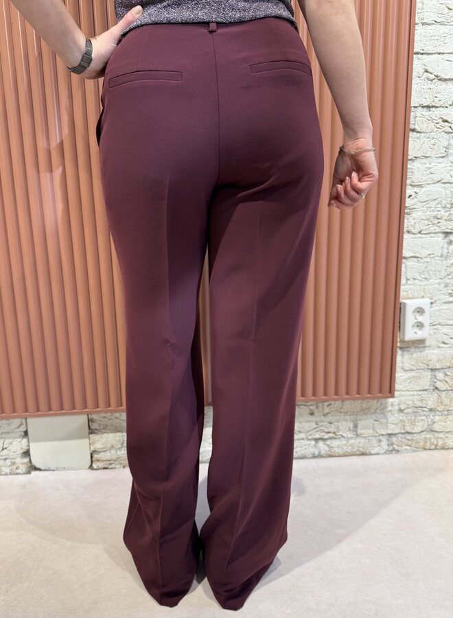 Alain tailored pants | Mulberry Red