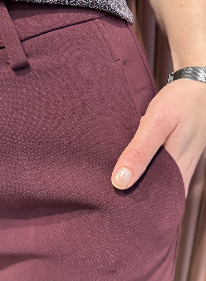 Alain tailored pants | Mulberry Red