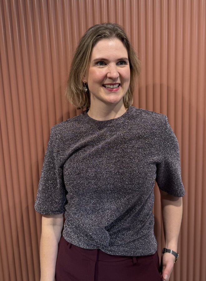 Fantina lurex top | Amethyst