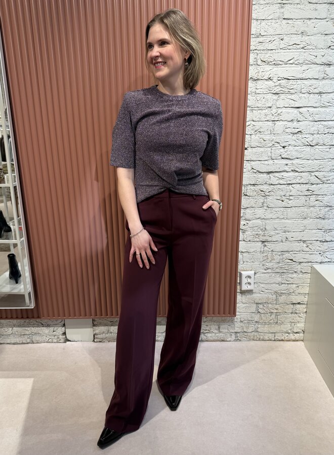 Fantina lurex top | Amethyst