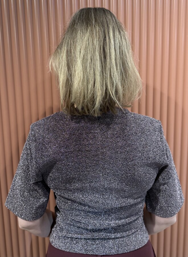 Fantina lurex top | Amethyst