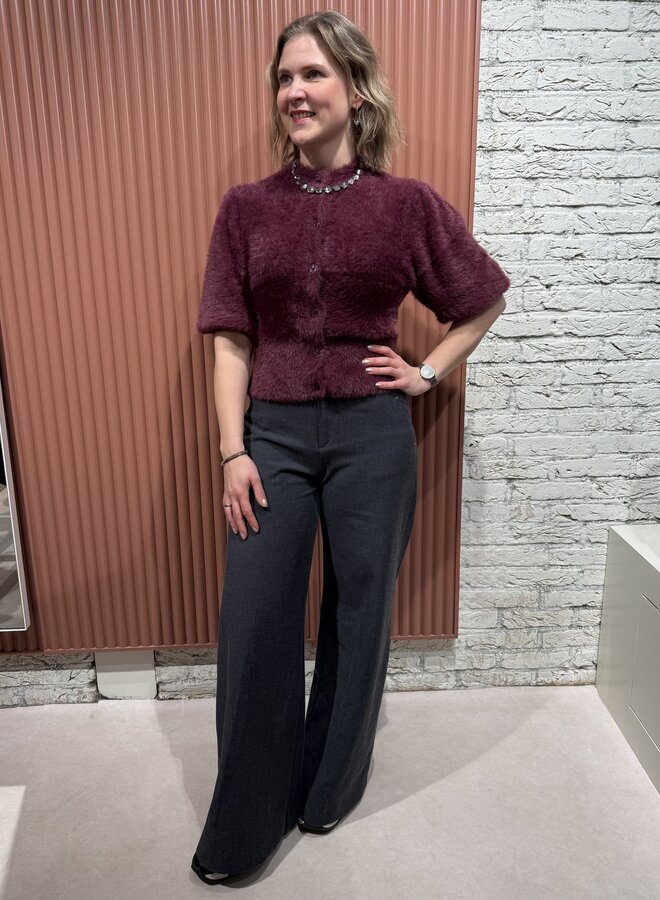 Meganne cardigan | Mulberry Red