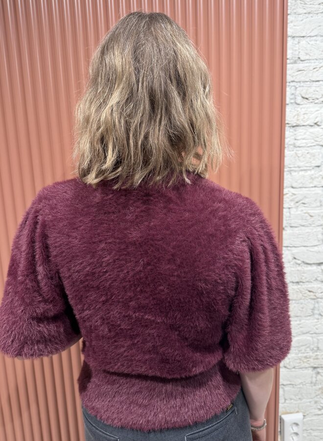 Meganne cardigan | Mulberry Red