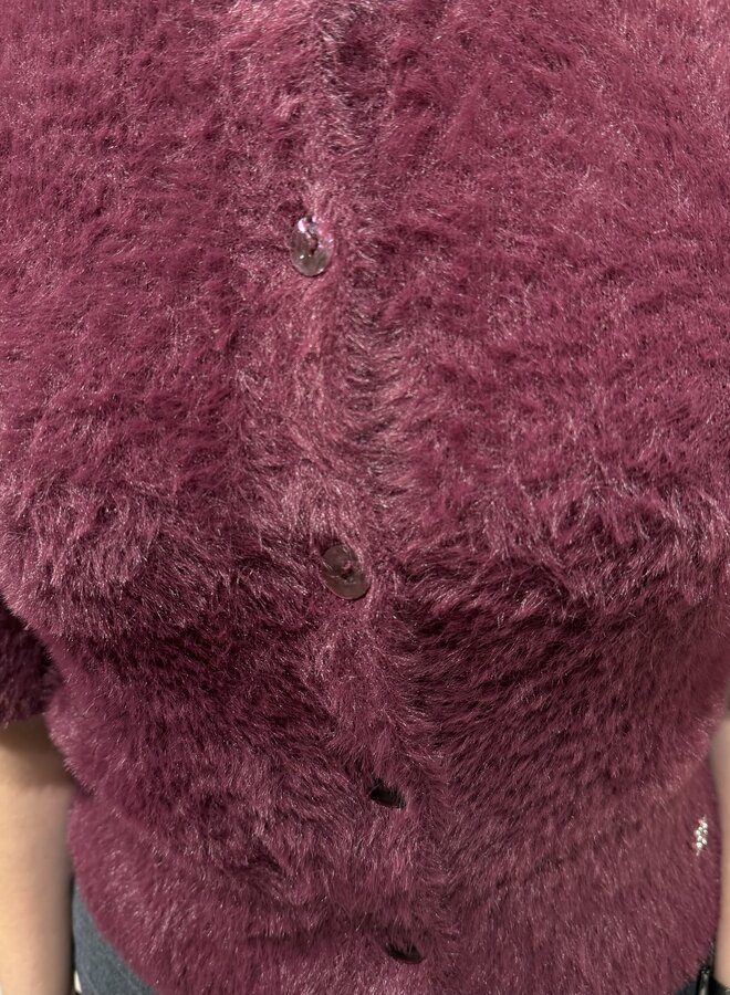 Meganne cardigan | Mulberry Red