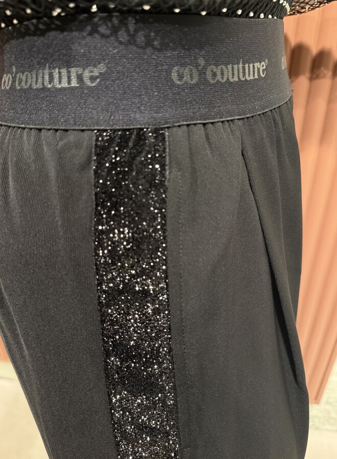 Amina Logo Shimmer LL Pant | Black