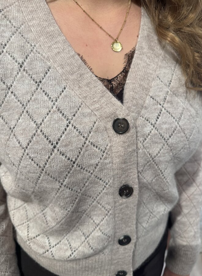 Aida Alpaca V-Neck Cardigan | Atmosphere