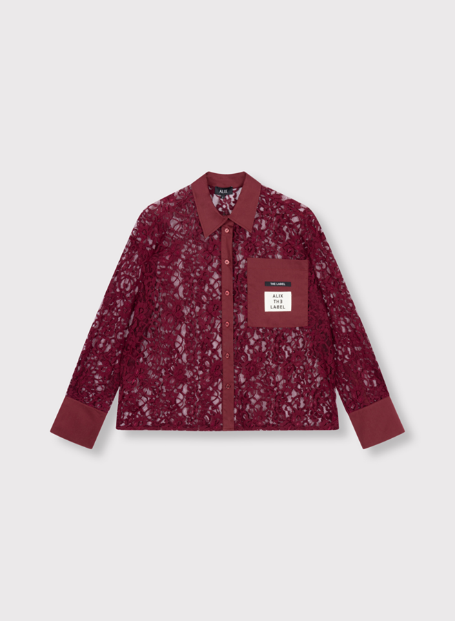 Lace Blouse | Bordeaux