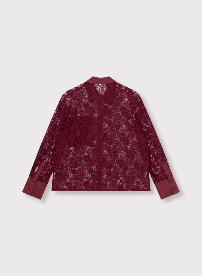 Lace Blouse | Bordeaux