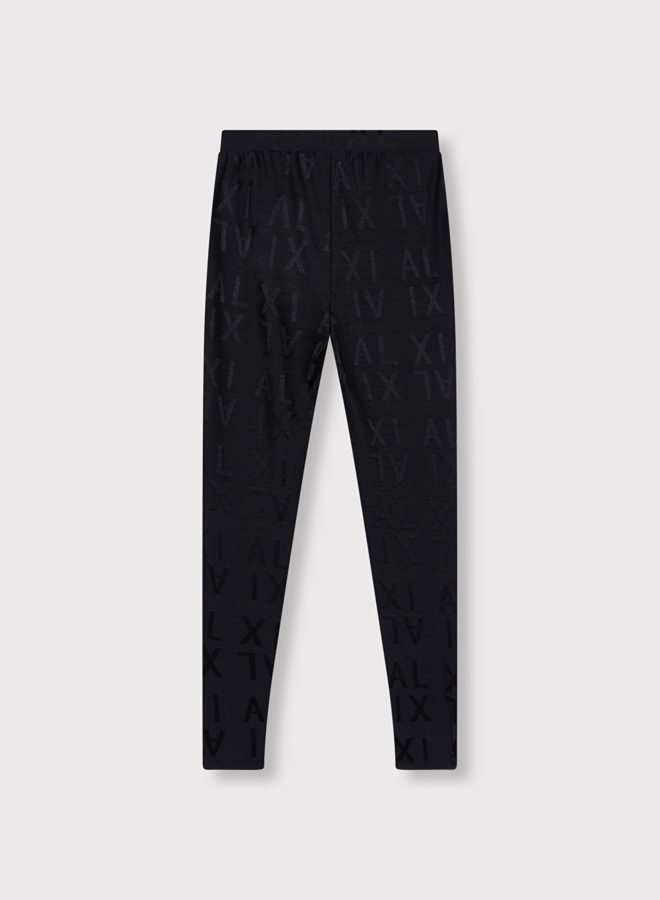 Alix jacquard legging | Black