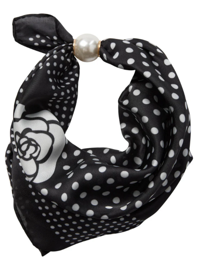 PearlCC Scarf | Black Dot
