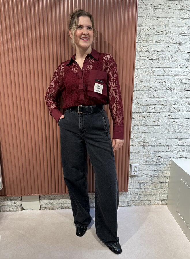 Lace Blouse | Bordeaux