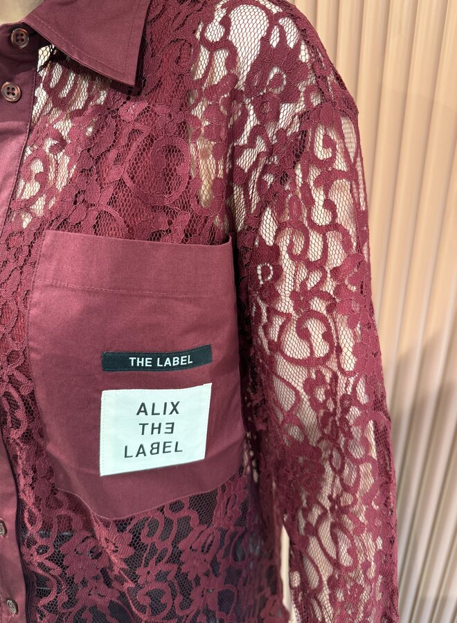 Lace Blouse | Bordeaux