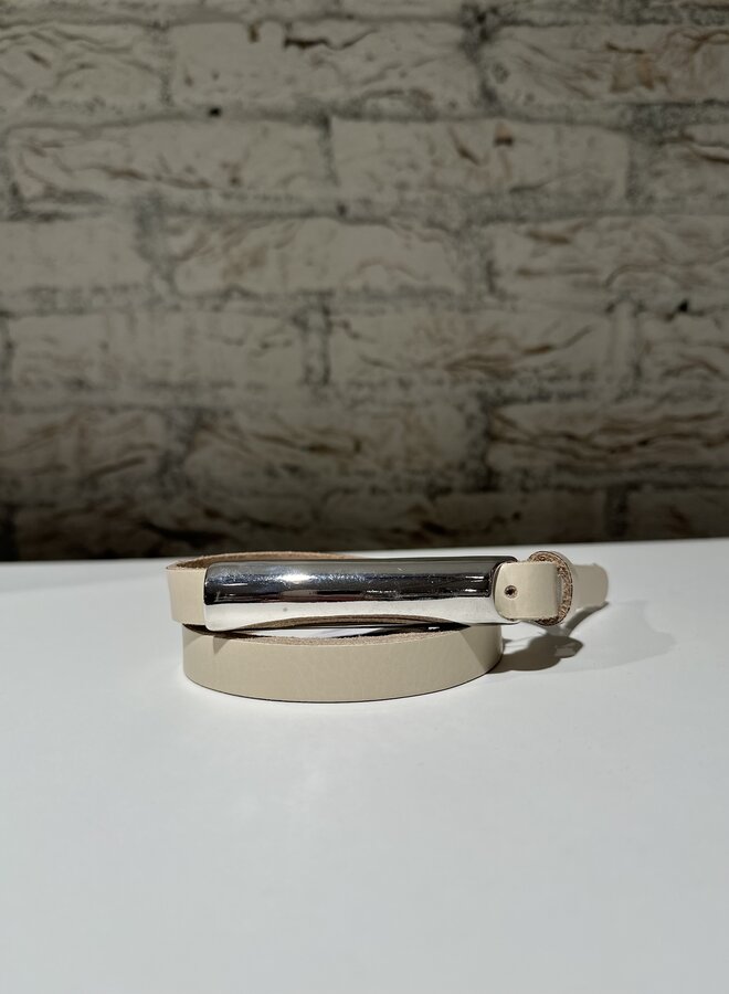 Nappa Belt Women | Ecru