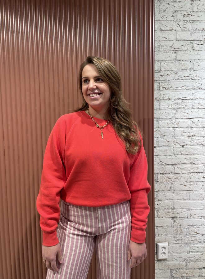 Carrie Sweater | Poppy red