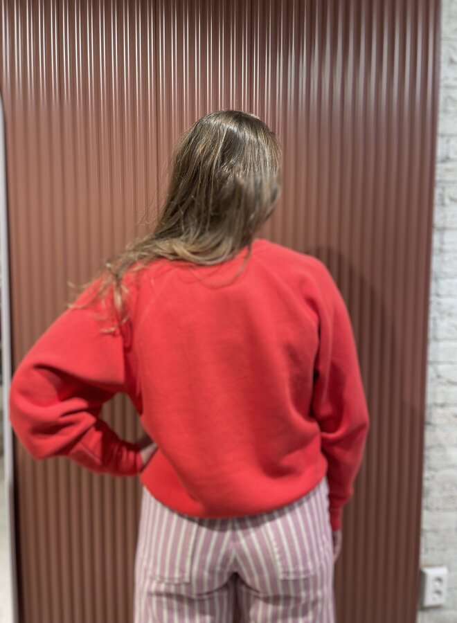 Carrie Sweater | Poppy red