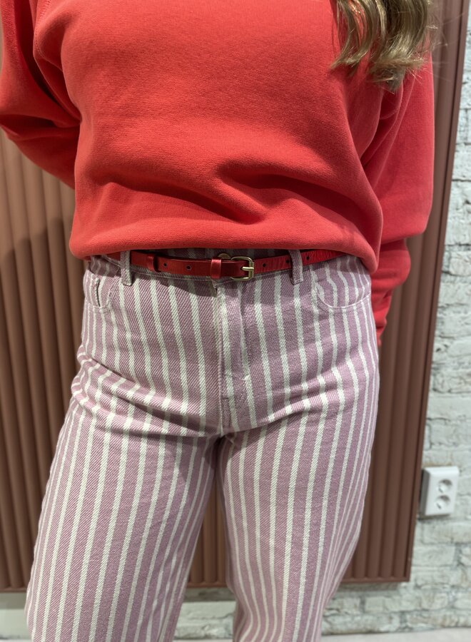 Julie gloss belt | Scarlet red