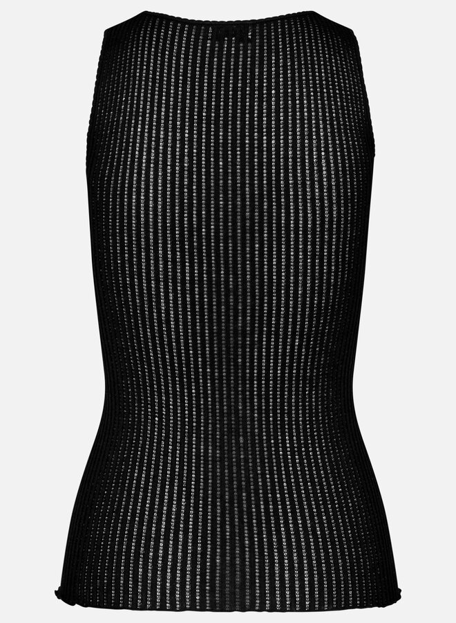 Belize Silk Tank Top | Black