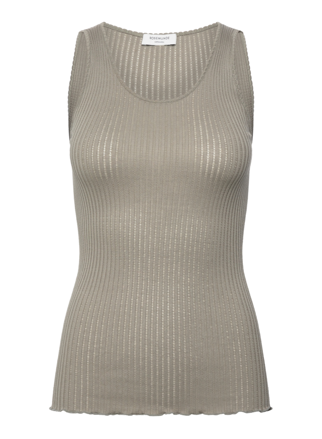 Belize Silk Tank Top | Dried Sage