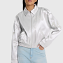 Shiny Artwork Jacket | Silver