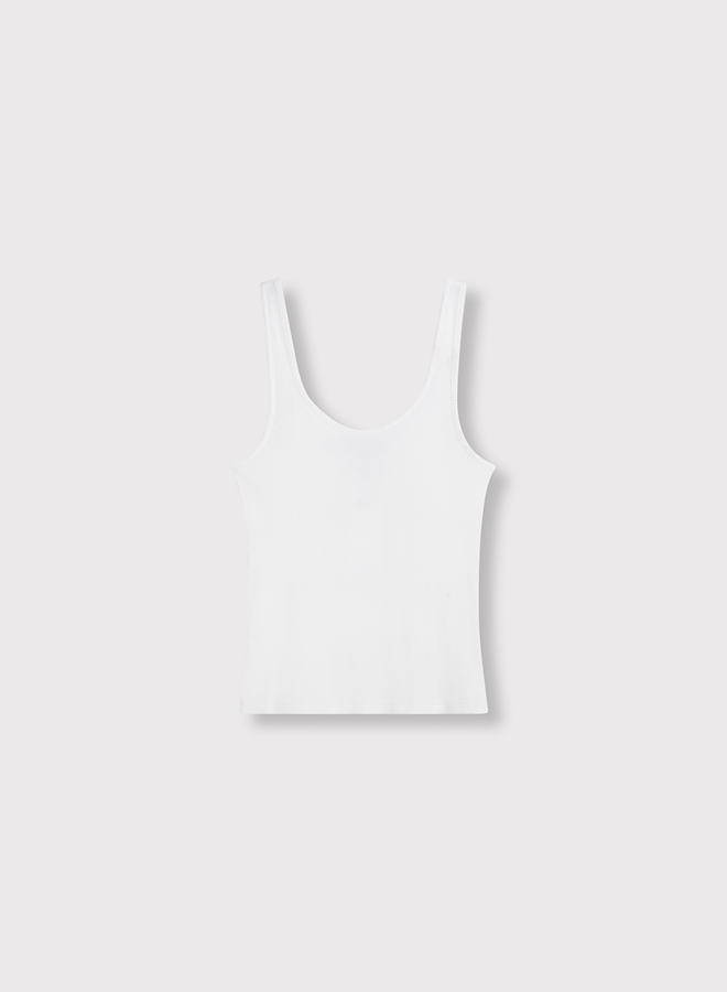 Rib Tanktop | Soft White
