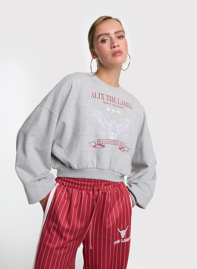 Eagle Sweater | Light Grey Melange