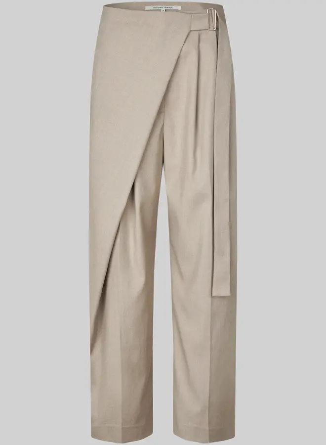 Sharo Wrap Trousers | Roasted Cashew