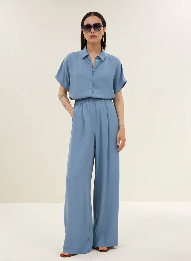 Barley viscose blouse | Blue Stone