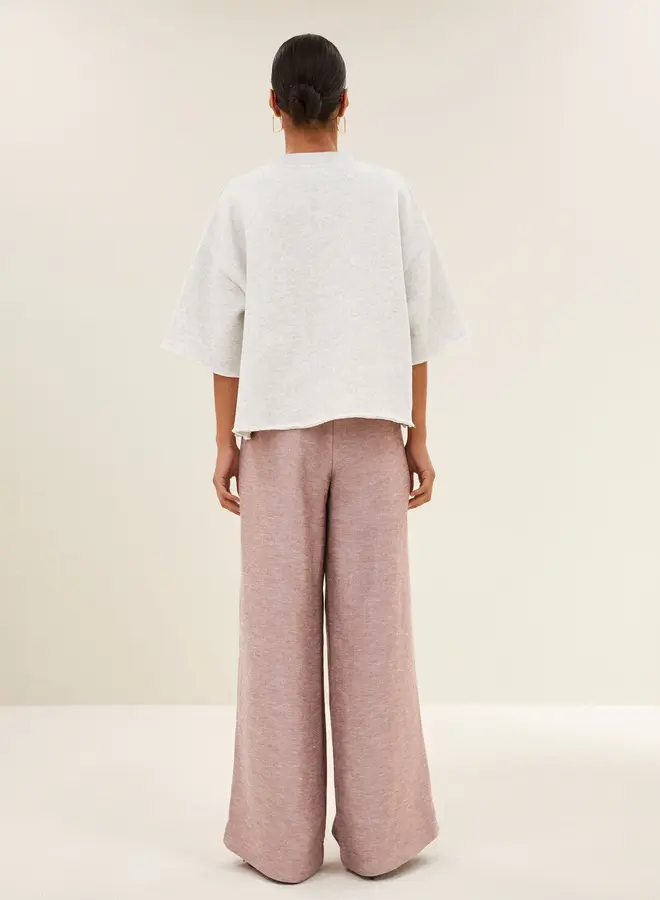 Willow lucky top | Light grey melee