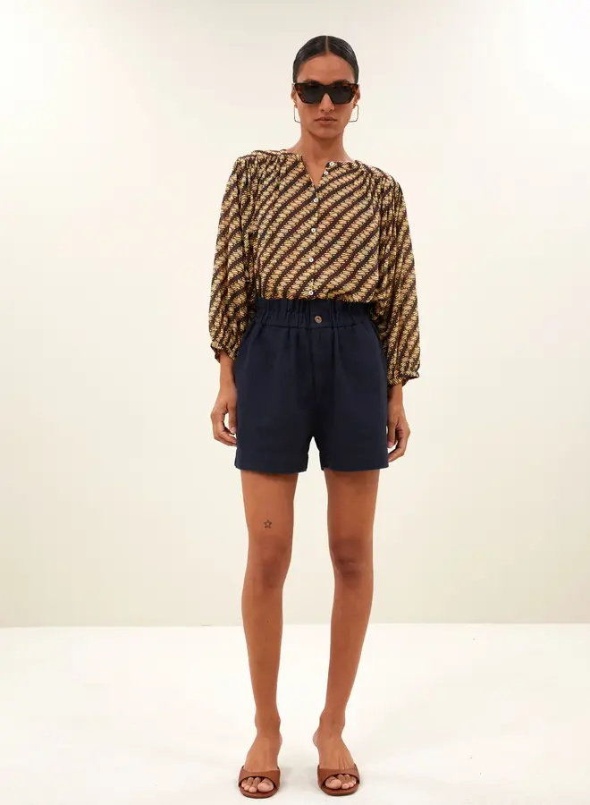 Leon twill short | Captain blue