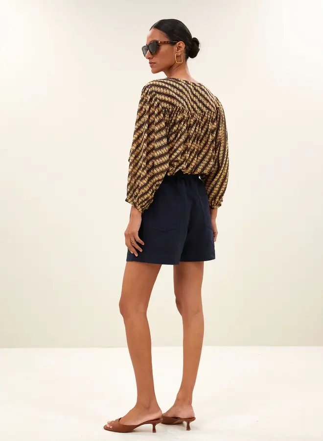 Leon twill short | Captain blue