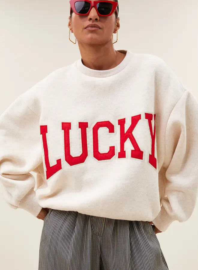 Bibi lucky patchwork sweater | Oyster melee