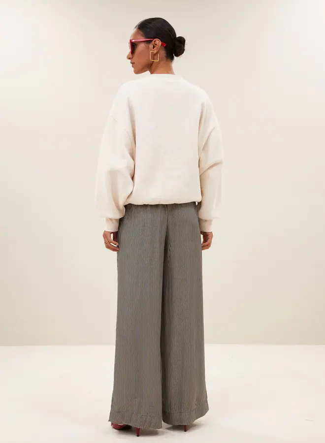 Bibi lucky patchwork sweater | Oyster melee