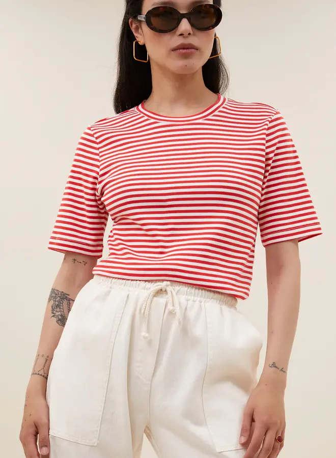 Basic ss stripe shirt | Lollipop stripe