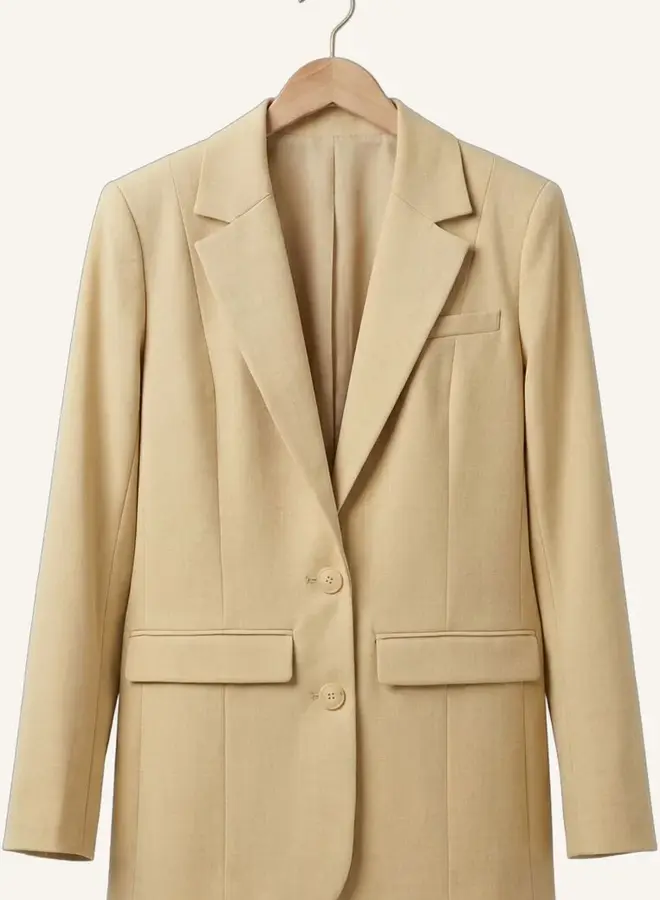 Stacy Blazer | Pale Hay Melange