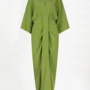 Bradshaw pleated long dress | Green Lush