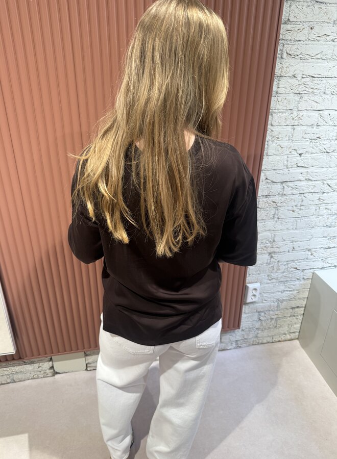 Samanta SS Blouse | Chocolate Torte