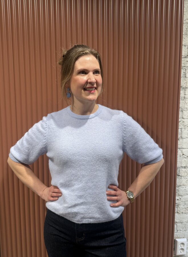 Alpha ss tee pullover | Blue Finch Mélange