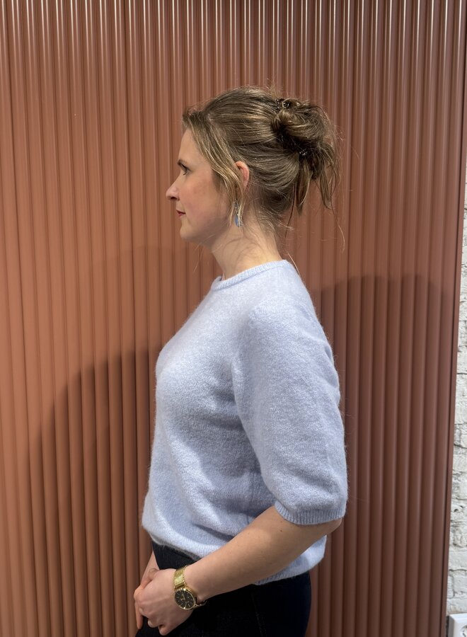 Alpha ss tee pullover | Blue Finch Mélange