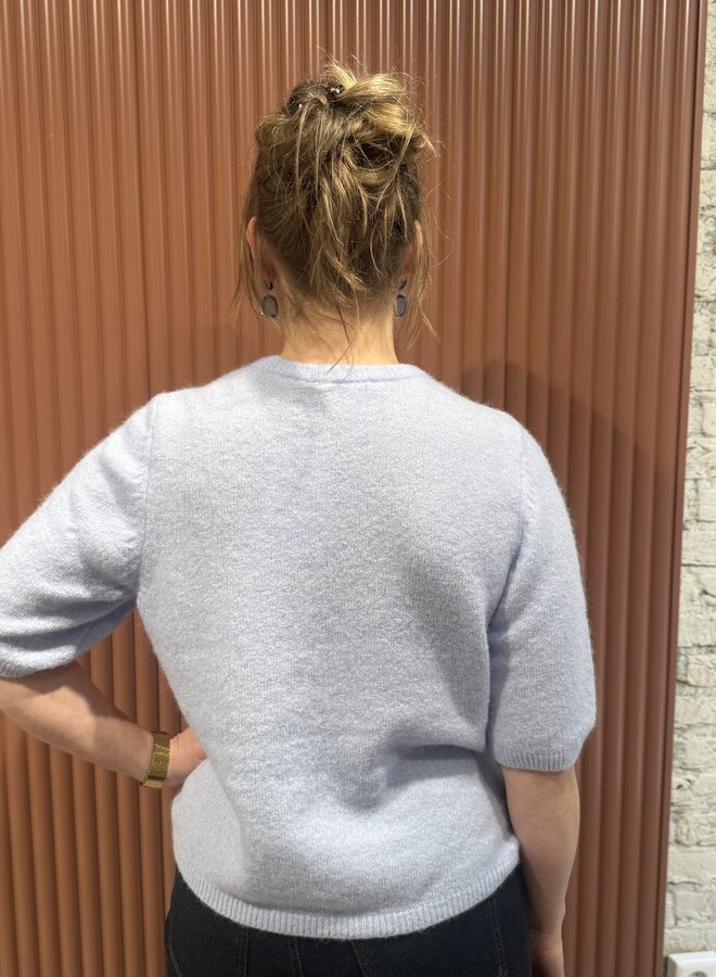 Alpha ss tee pullover | Blue Finch Mélange