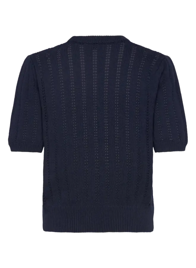 Emilie SS O-Neck Pullover | Navy