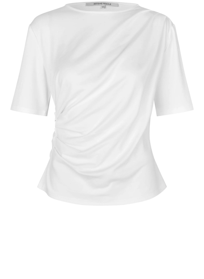 Ulina Drape Tee | White