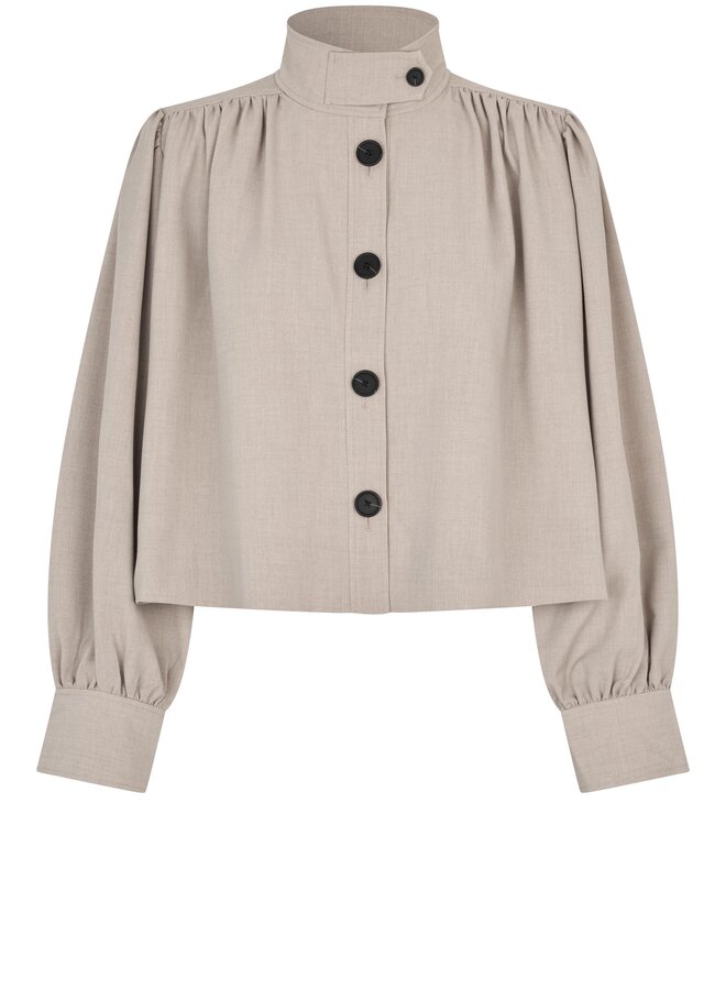 Zoie Jacket | Light Beige Melange