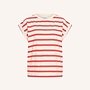 Tobi stripe top | Poppy stripe red