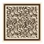 Arlo animalistic printed scarf | Brown/Cream