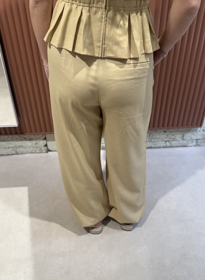 Stacy MW pants | Pale hay melange