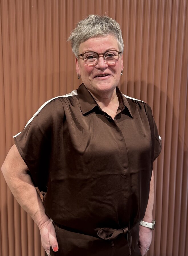 Siren tie knot shirt | Chocolate Brown