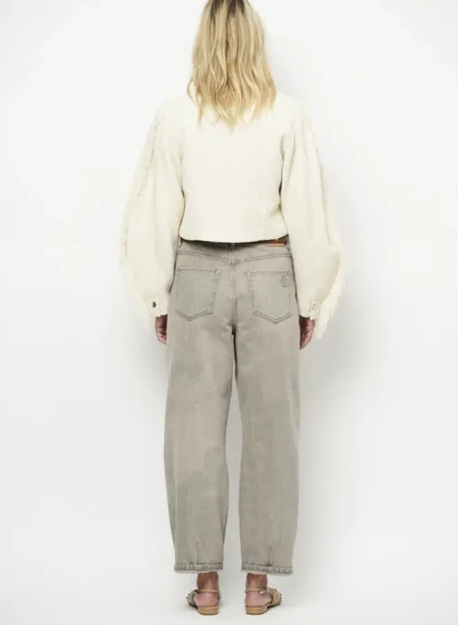 Vale fringe boucle jacket | Butter Cream